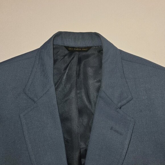 Vintage Hardwick Clothes Sport Coat Blazer Mens 43L Blue Sport Coat USA 2 Button - Picture 5 of 11